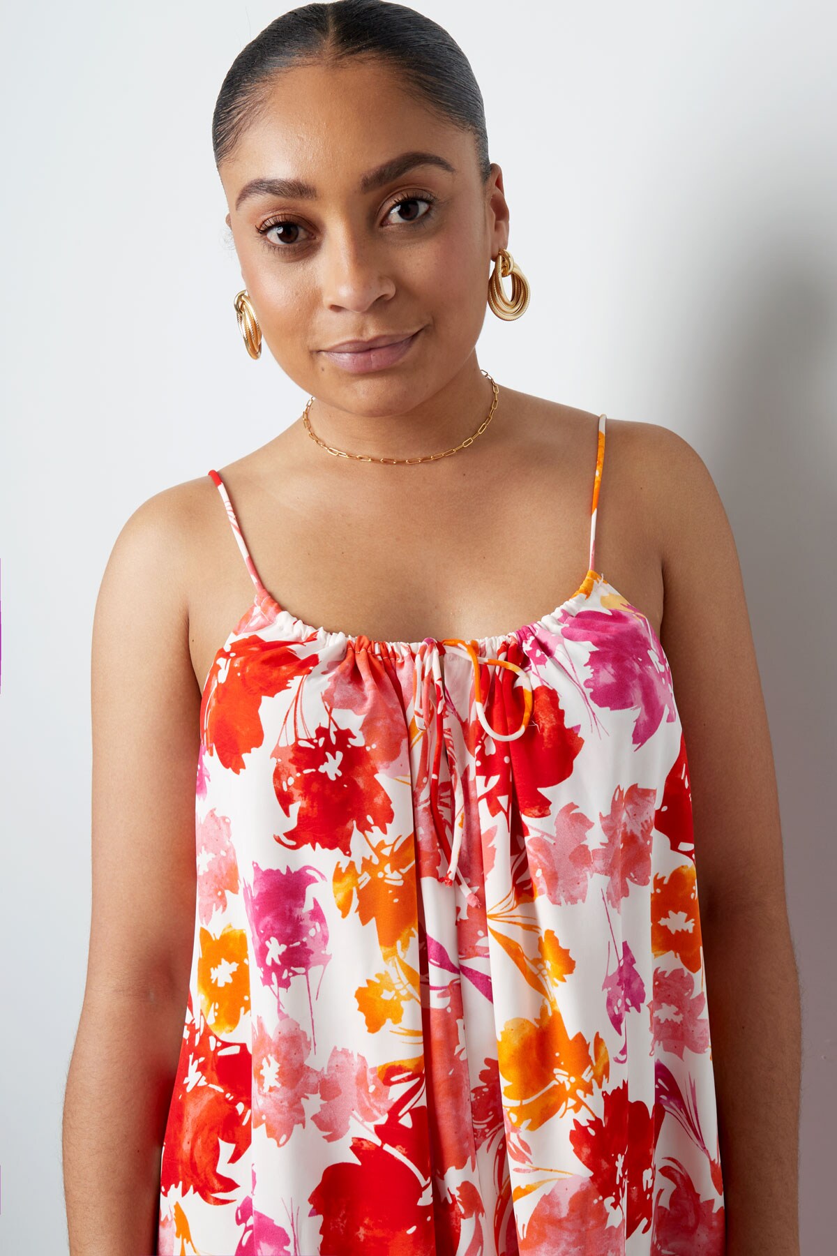 Dress floral print - pink/orange h5 Picture6